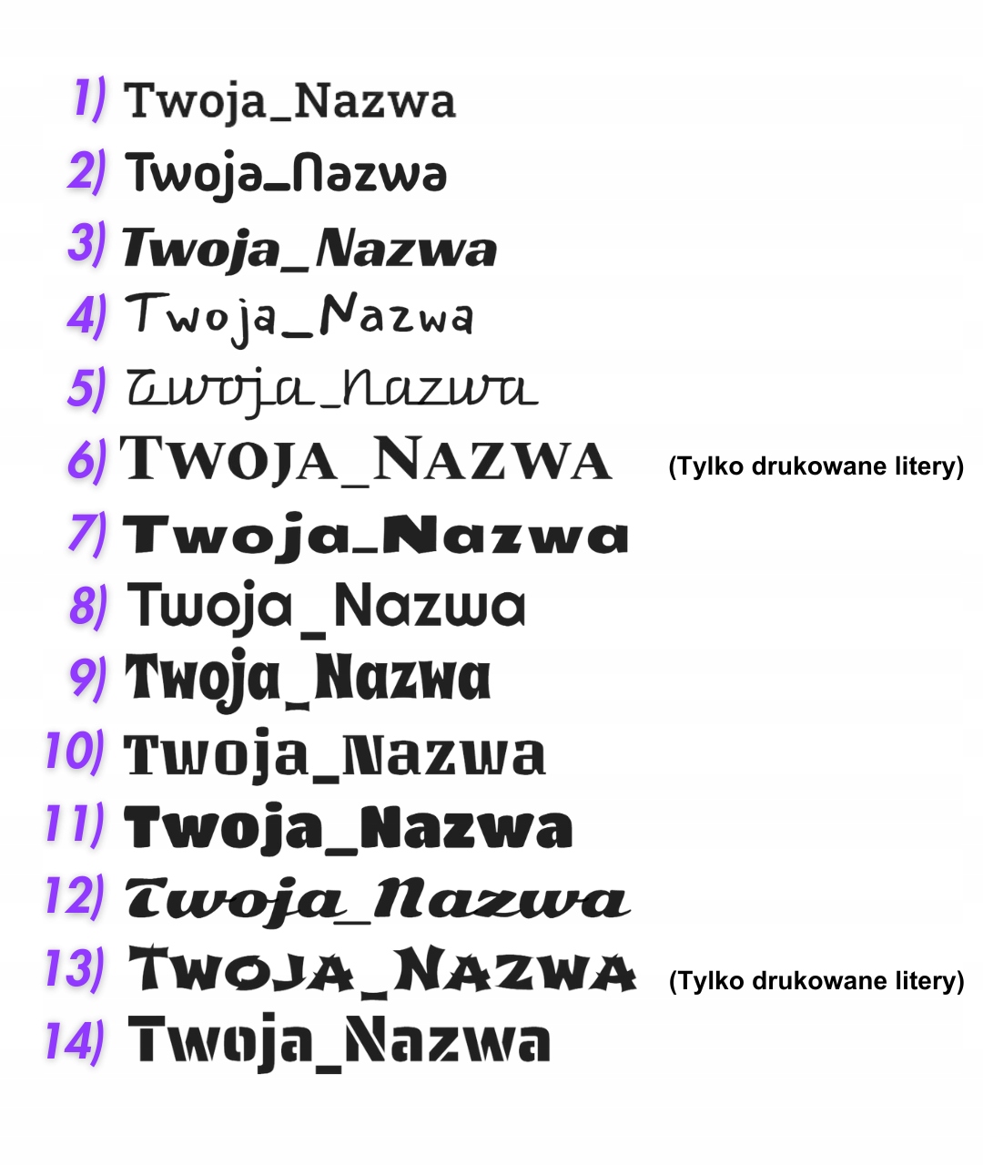 Naklejka INSTAGRAM własny TEKST NAPIS - 15cm Producent Inny