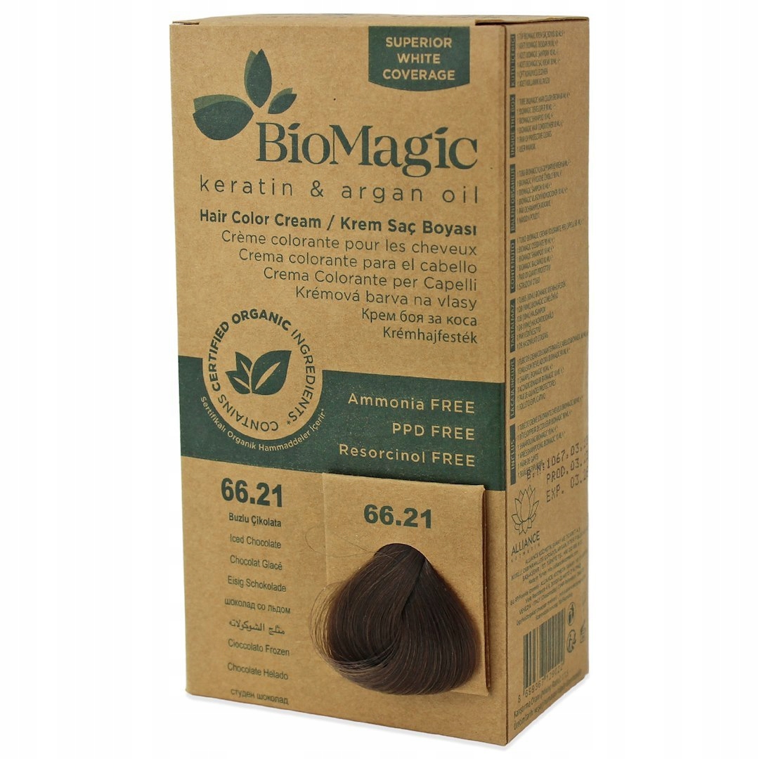 Barva Na Vlasy Mrazivá Čokoláda (66.21) 250 g Biomagic