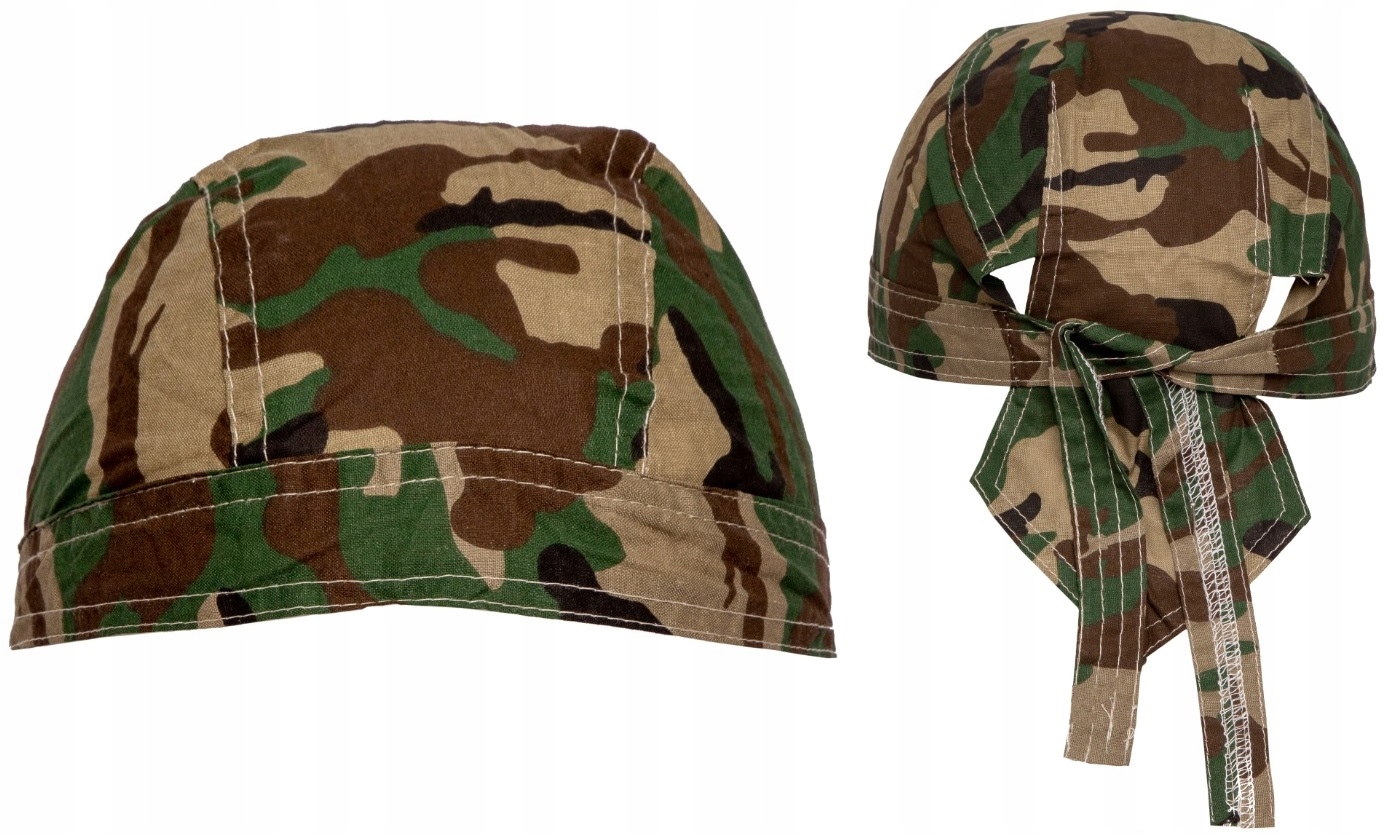 

Bandana Bawełniana Chusta Czapka chusta Woodland