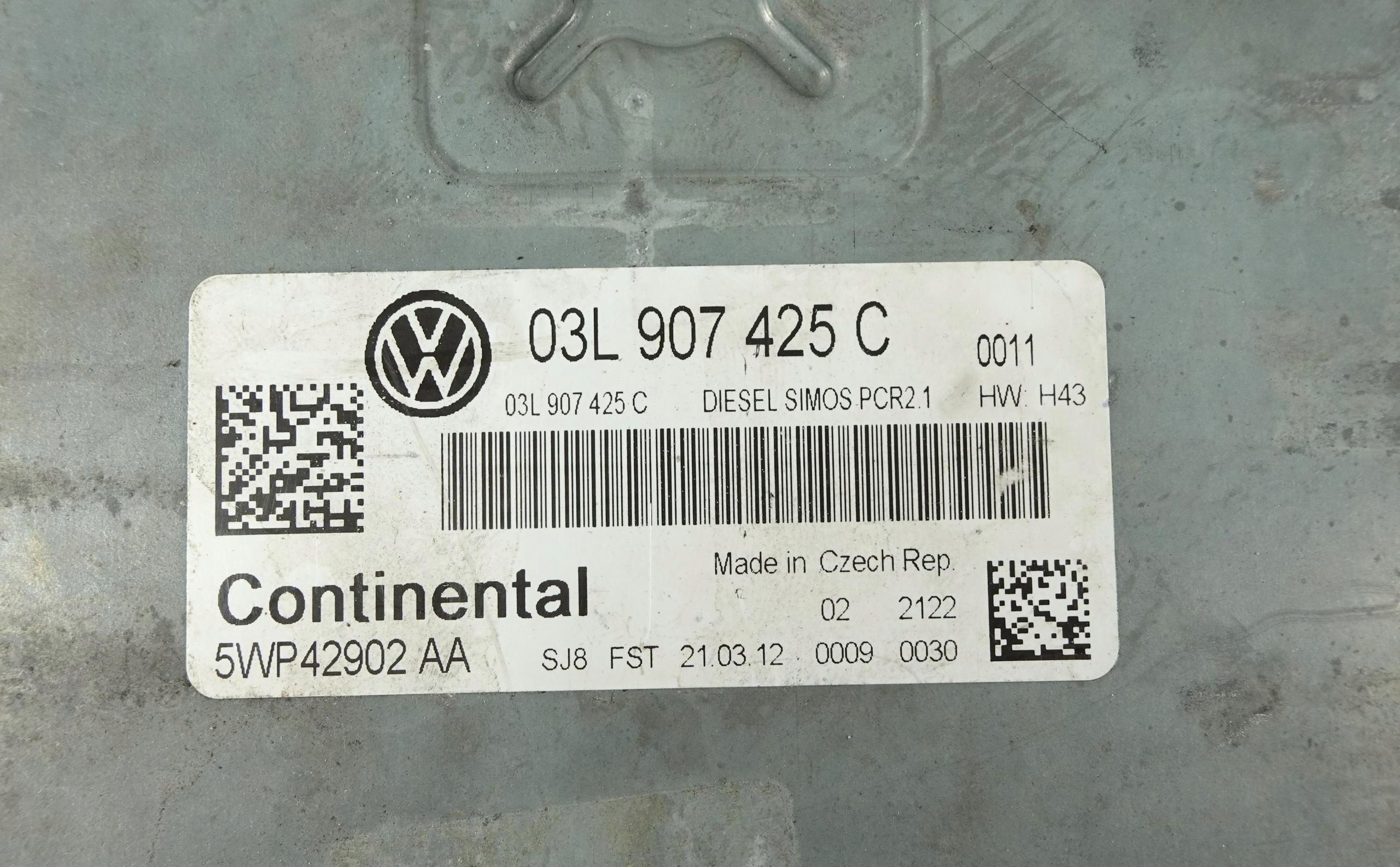 computer motore ECU VW GOLF 6 VI 1.6 TDI 03L907425C 5WP42902 AA 5WP42902AA