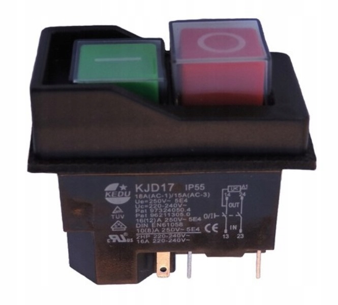 

Włącznik wyłącznik jednofazowy KJD17 DZ-6 230 V