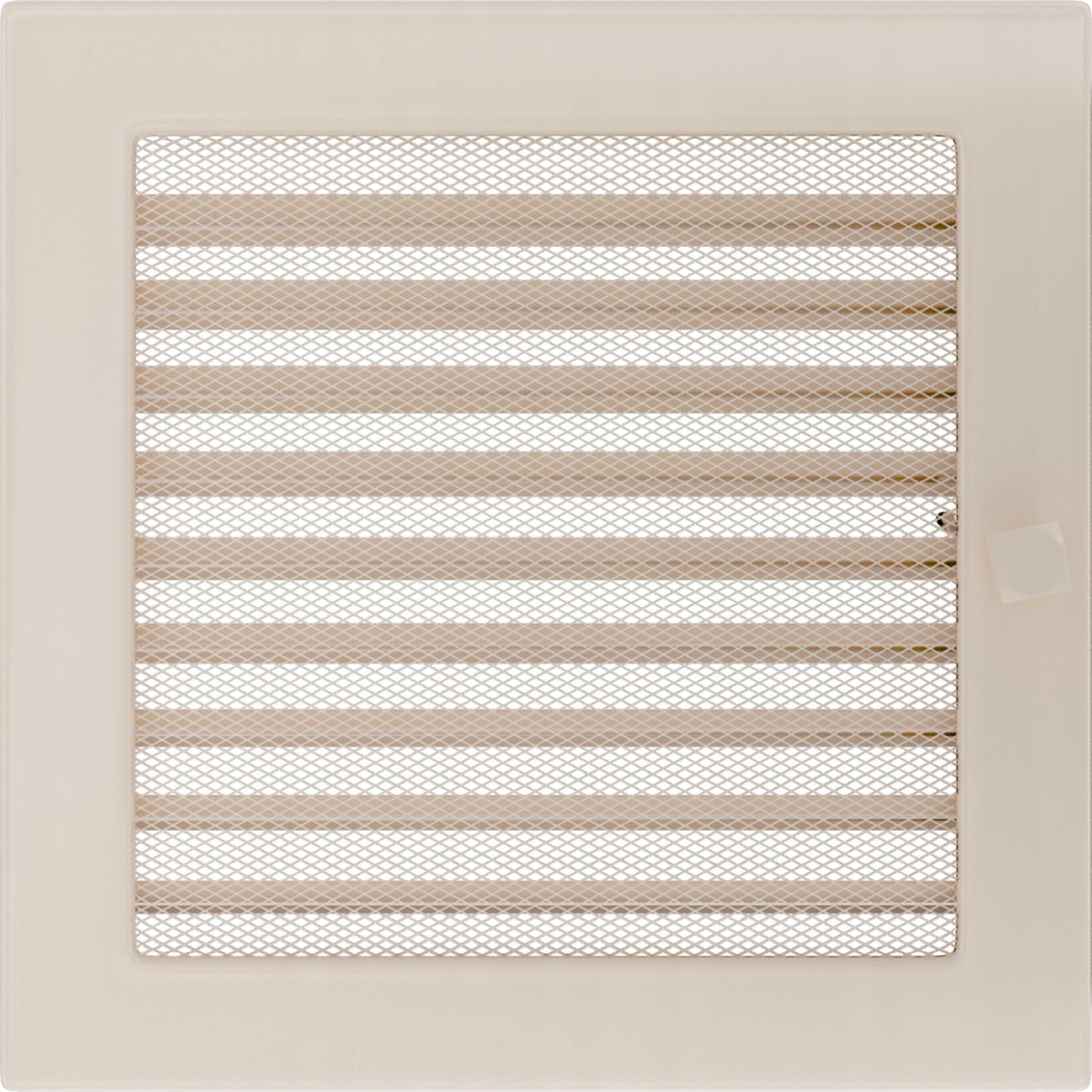 Kratka wentylacja kremowa z żaluzją 22x22+ gratis Kolor dominujący odcienie beżu