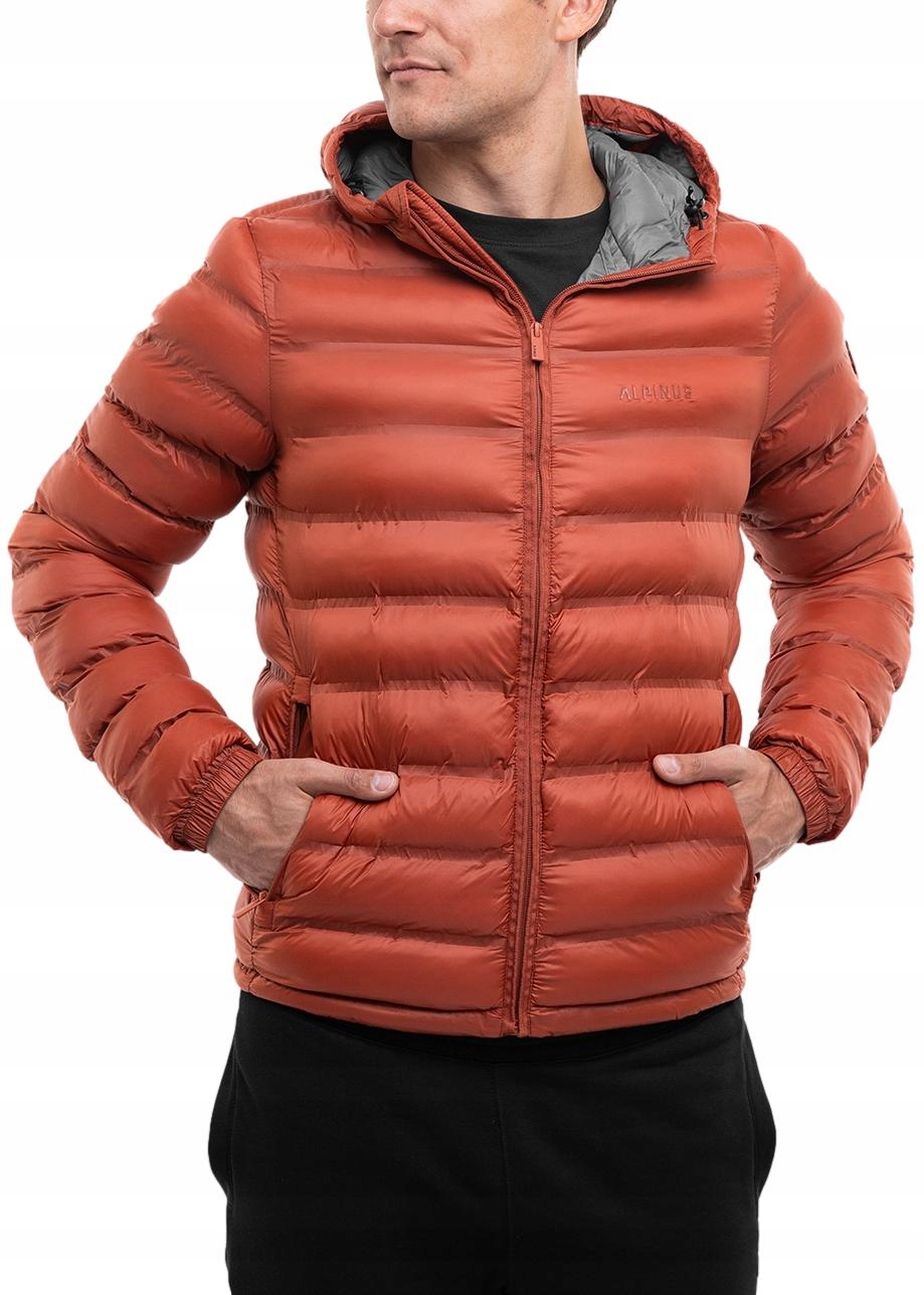 Alpinus pánská teplá sportovní prošívaná zimní bunda s kapucí vel