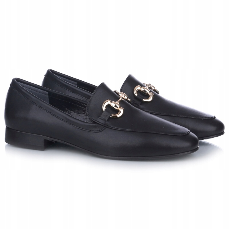 Dámské mokasíny Bombonella 12T 392 5498 500 černé elegantní Kůže VEL.40
