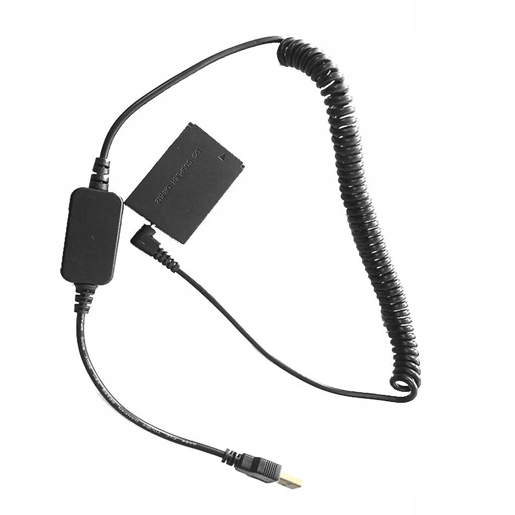 Łącznik DC DR E12 Wymień baterię LP E12, USB Marka bez marki