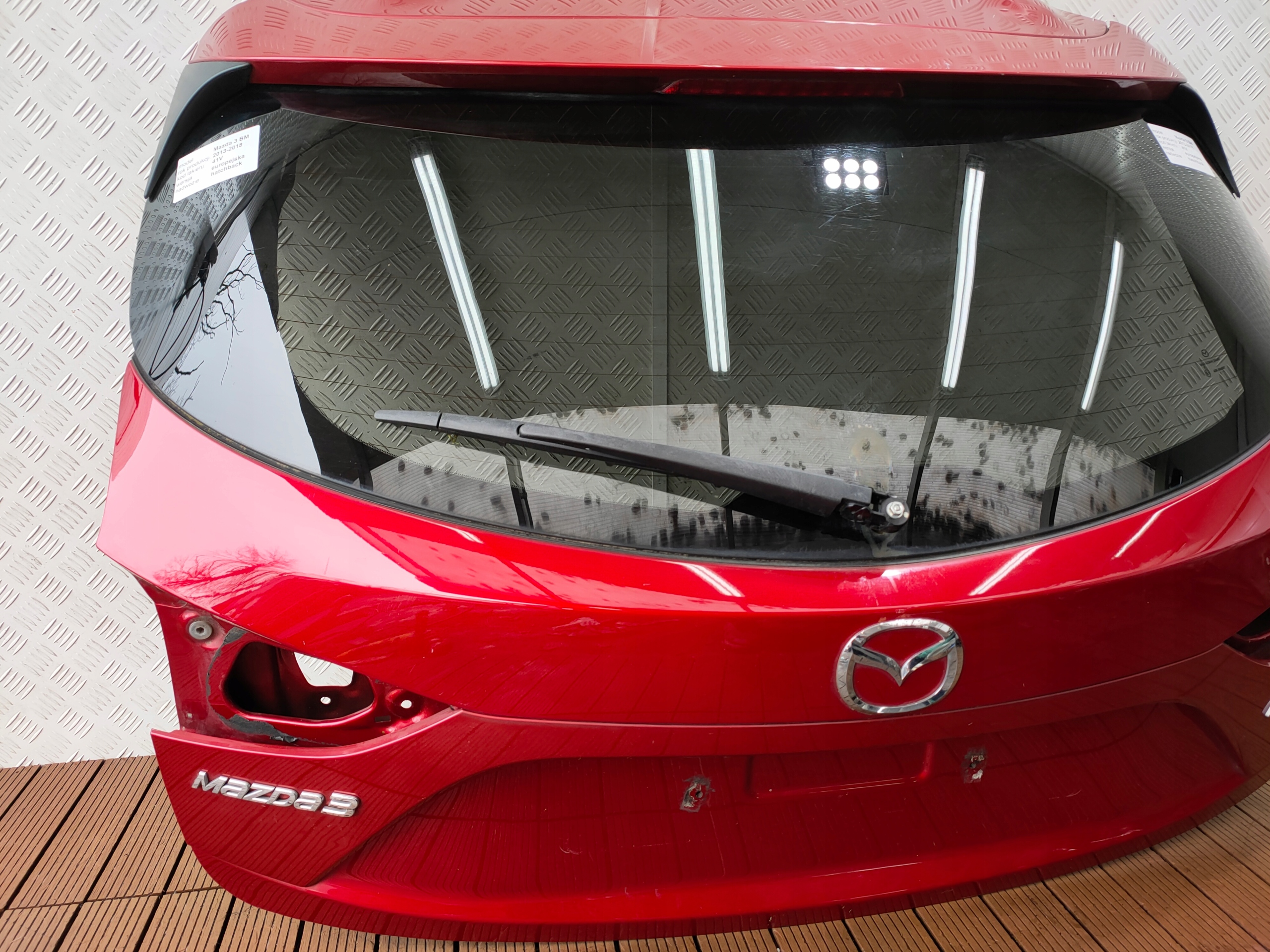 MAZDA 3 BM 13-17 HB boot doors boot rear part colour 41V original