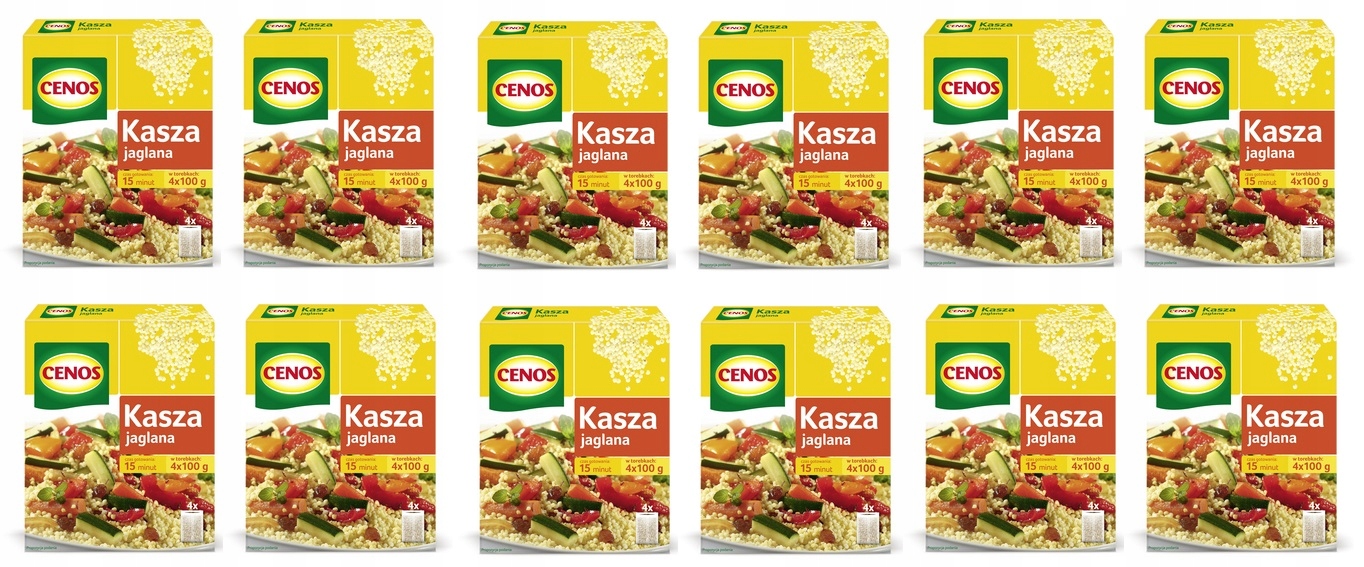 Levně 12x 400g Cenos Jáhlová kaše 4x100g Karton