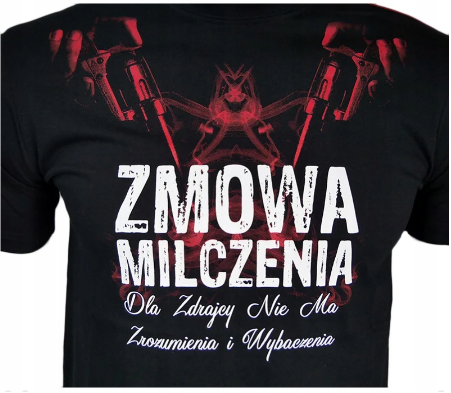 Koszulka uliczna streetwear ZMOWA MILCZENIA XXL Model Zmowa Milczenia