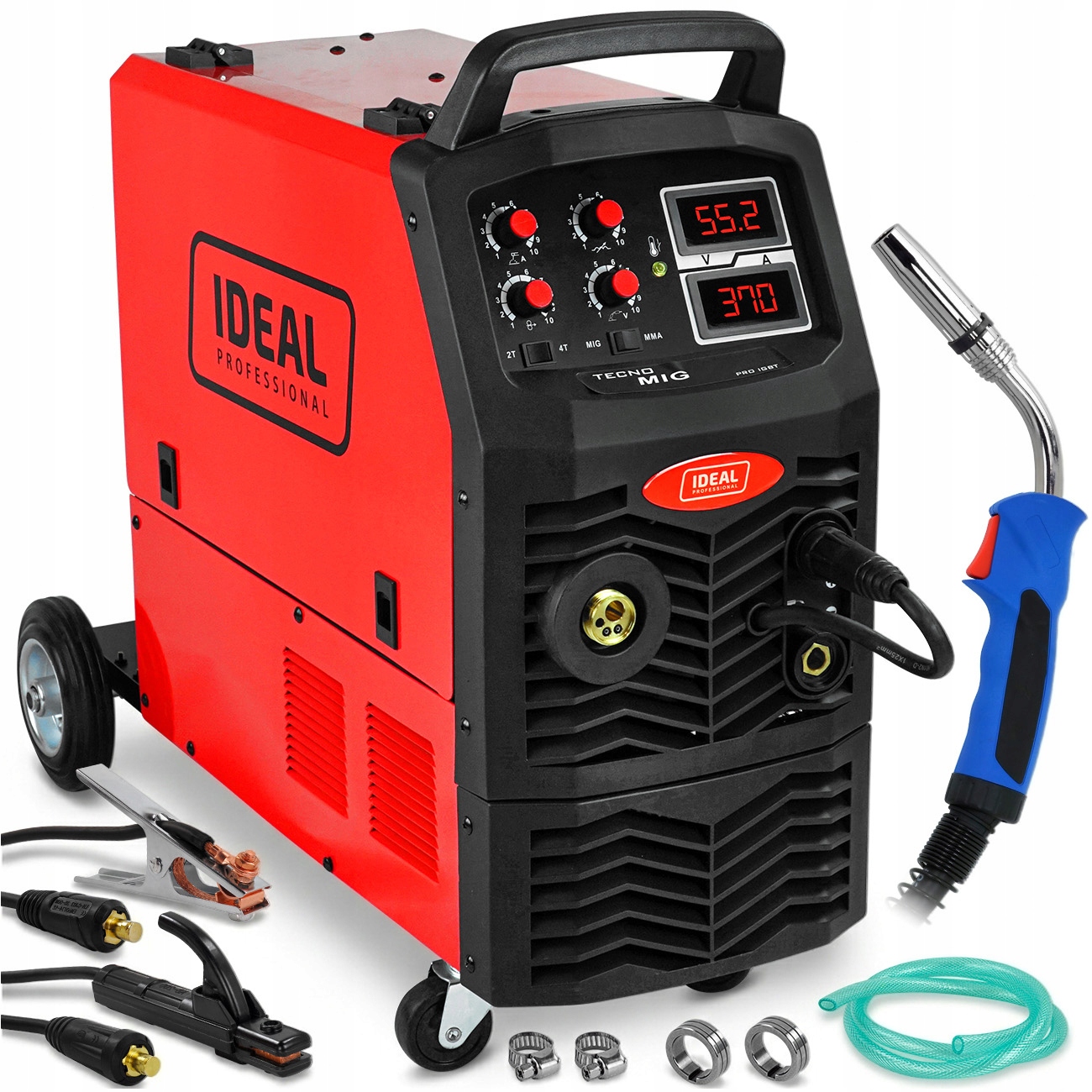 Spawarka inwertorowa Migomat Ideal Tecno Mig 370 Mma Mag 400V 4x4