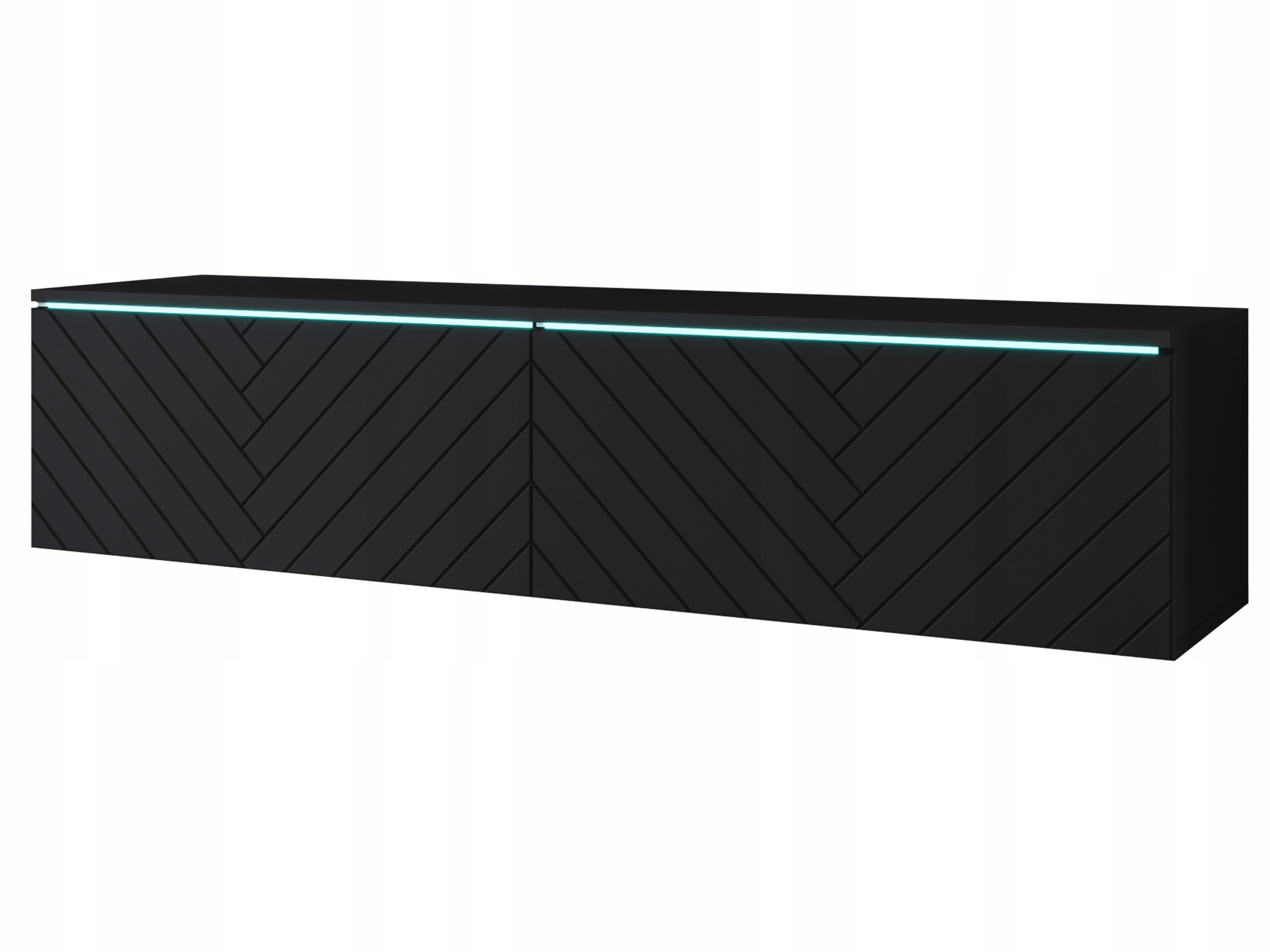 Lowboard Apollo II Rtv skříňka 140 Cm, police pod Tv, komoda Mdf, jedle