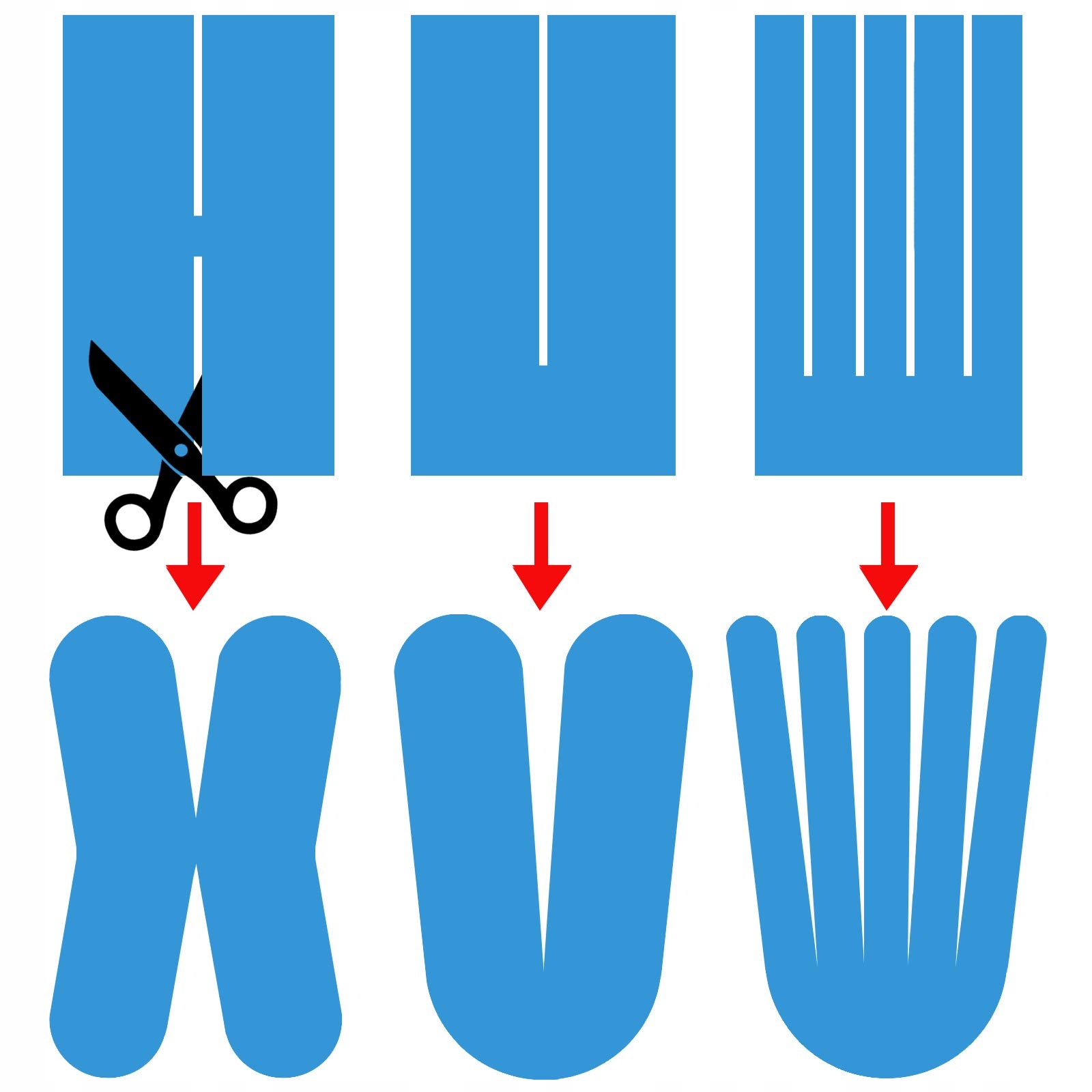 6x TAŚMA KINEZJOLOGICZNA TAPE TAPING TEJPY DO CIAŁA FIZJO 5cm 5m Kolor dominujący wielokolorowy