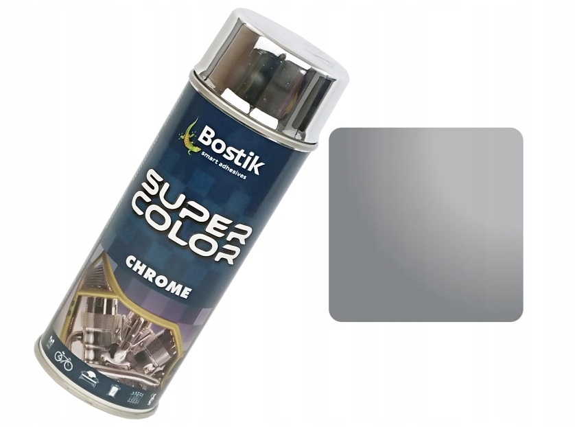 Farba w sprayu Super Color Chrome Srebrna Aluminium 400ml