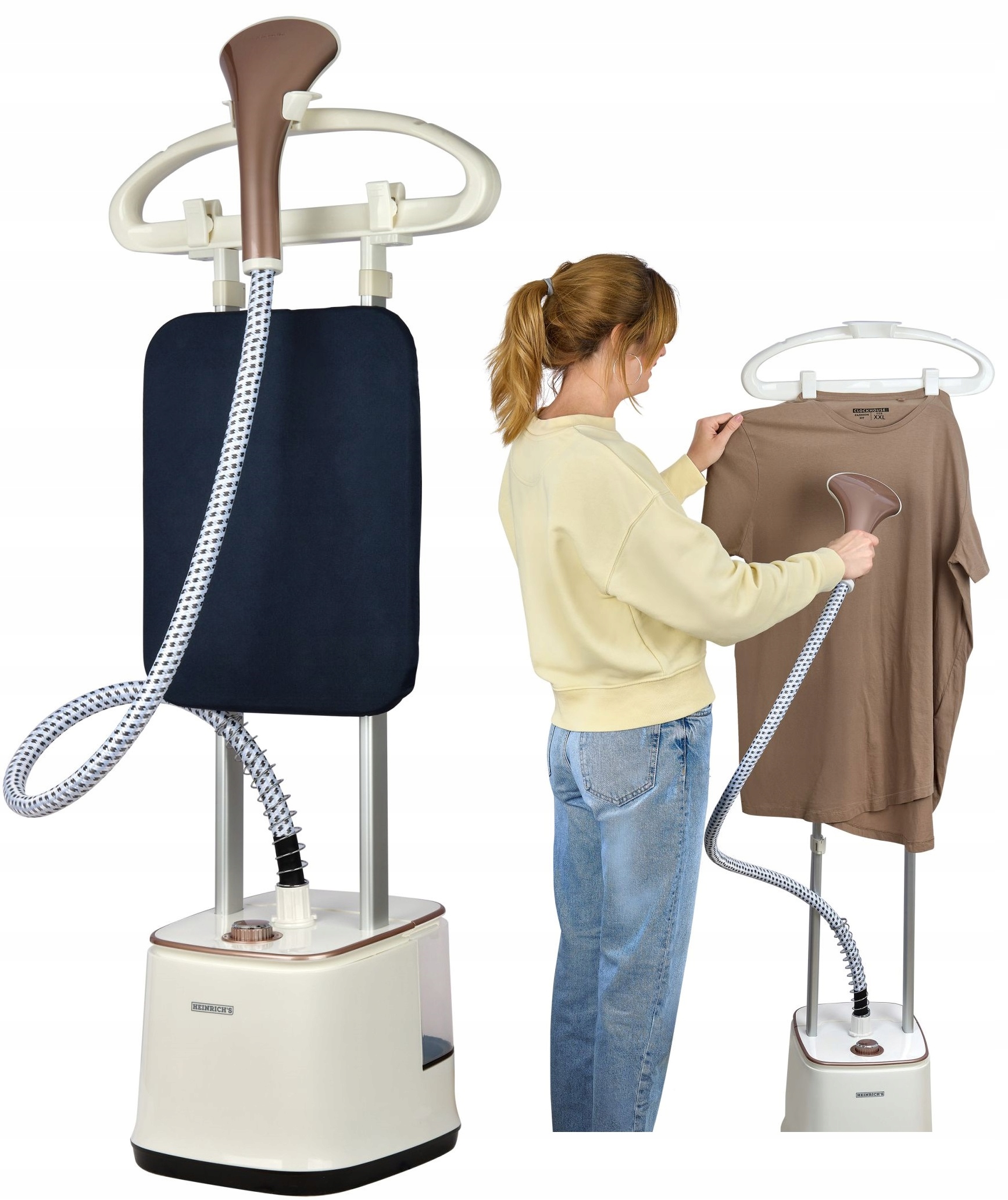 Stojąca parownica do ubrań Stacja parowa Żelazko Steamer 1900W Mocna