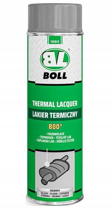 Boll Lakier termiczny 800°C spray Srebrny 500 ml 001018