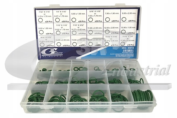 3RG ORING KLIMATYZACJI ZESTAW 270SZT. Numer katalogowy części 96018