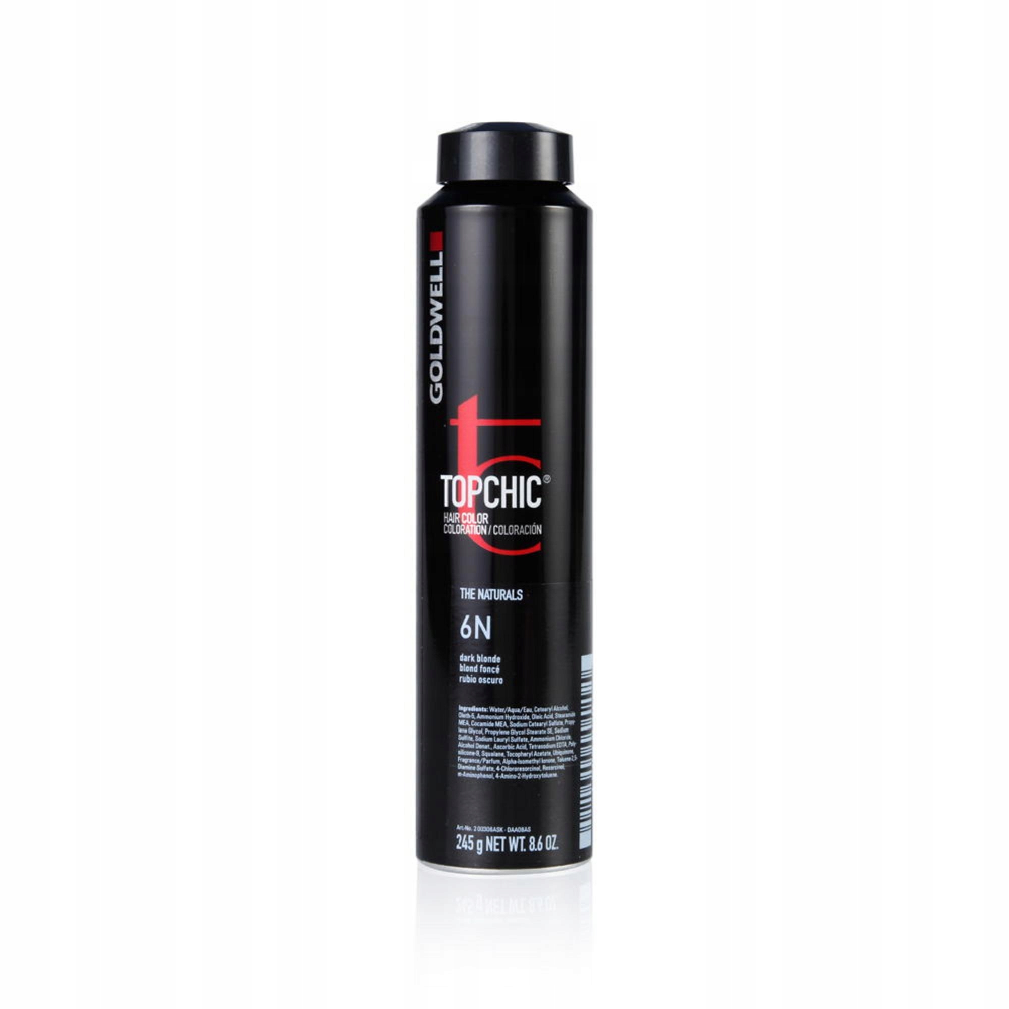 Goldwell, TopChic, Permanent Hair Dye, 6N Dark Blonde, 250 ml