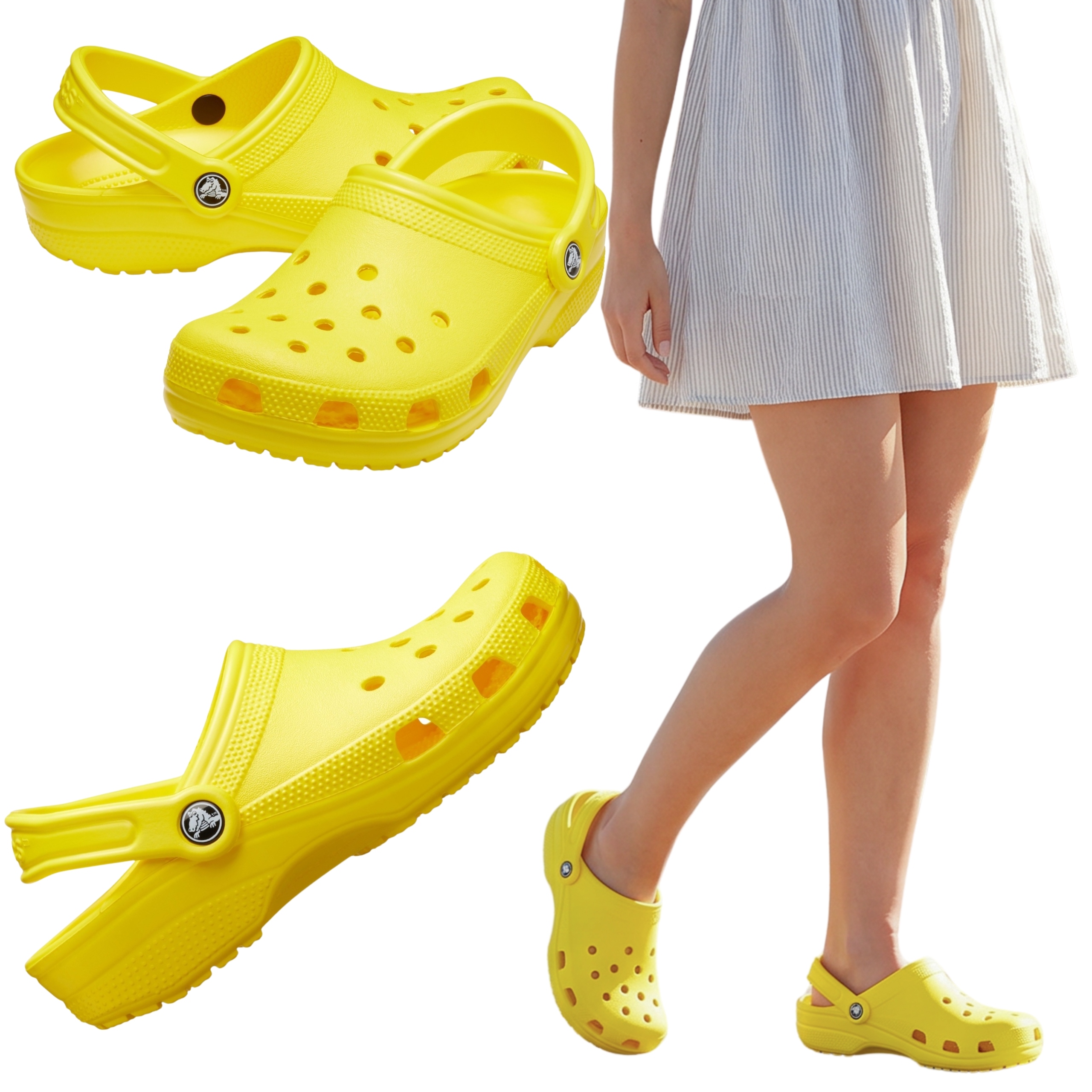 Crocs Dámské Nazouváky Lehké Sandály Pohodlné Chodítka Classic 37-38 Na Léto