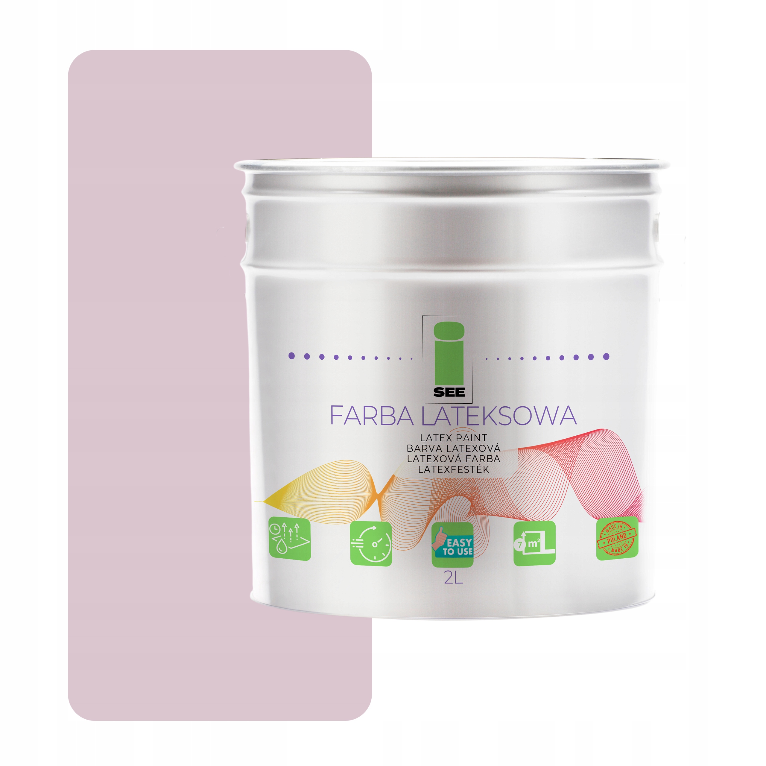 Barva Prodyšná Růžová Purpurová 2L Hypoalergenní