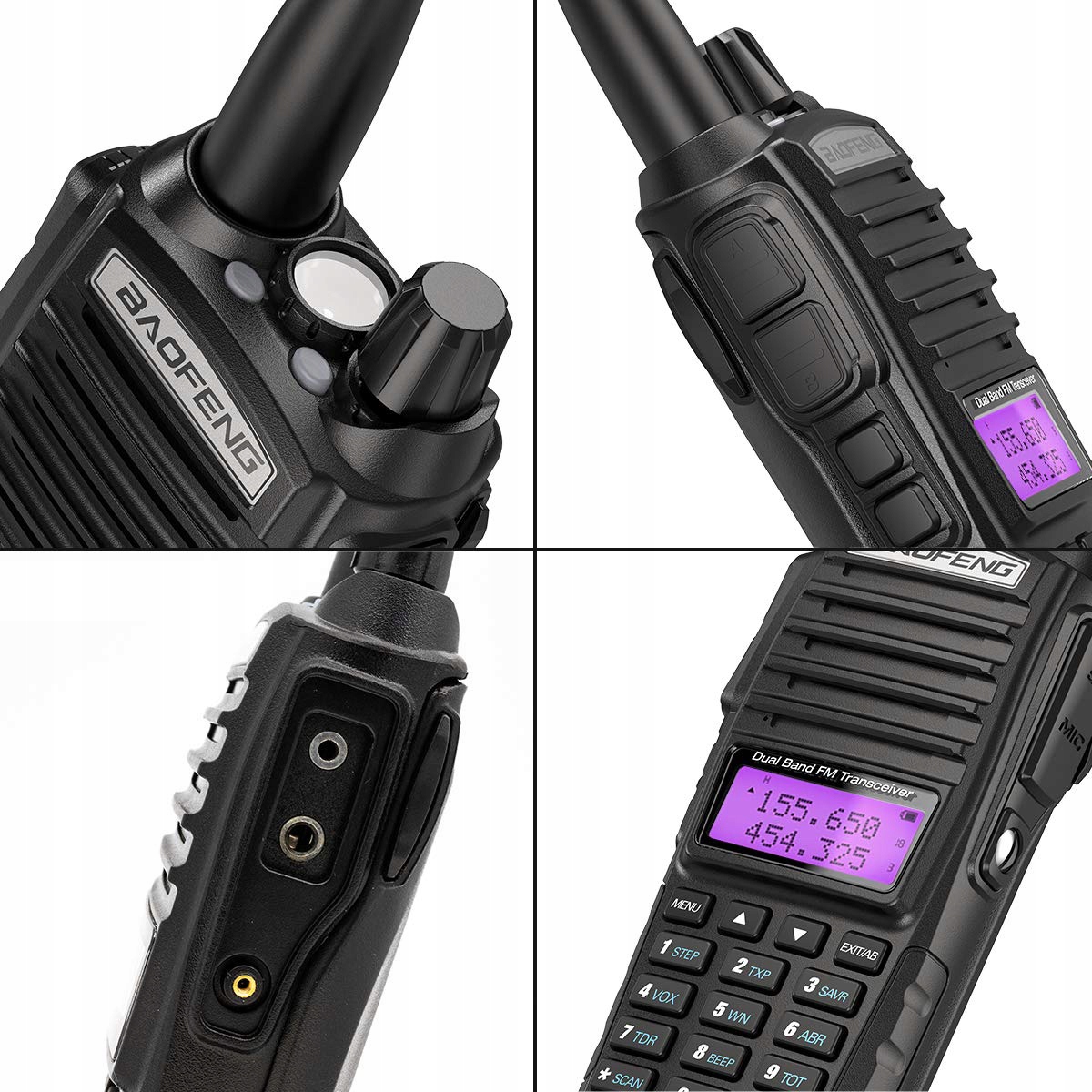 Baofeng UV-82 8W KRÓTKOFALÓWKA RADIOTELEFON WALKIE TALKIE SKANER VHF UHF CE Model UV-82
