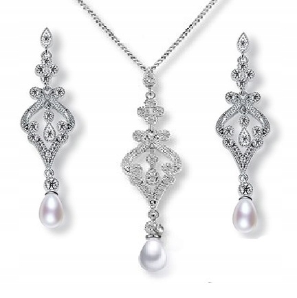 Exkluzivní Svatební Komplet S Diamantovými Zirkony