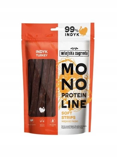 4x Wiejska Zagroda Pamlsek Mono proužky Krůta 100 g