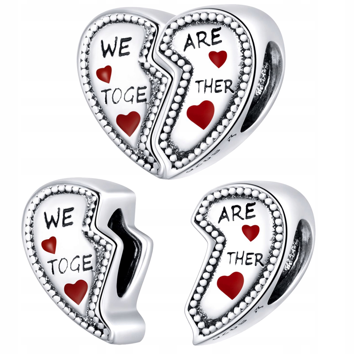 

Charms do Pandora Dwie Połówki Serca srebro 925