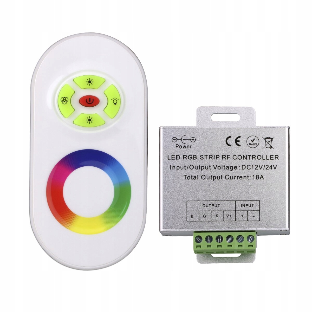 

Zestaw Pilot Kontroler Led Rgb 18A Niezawodny