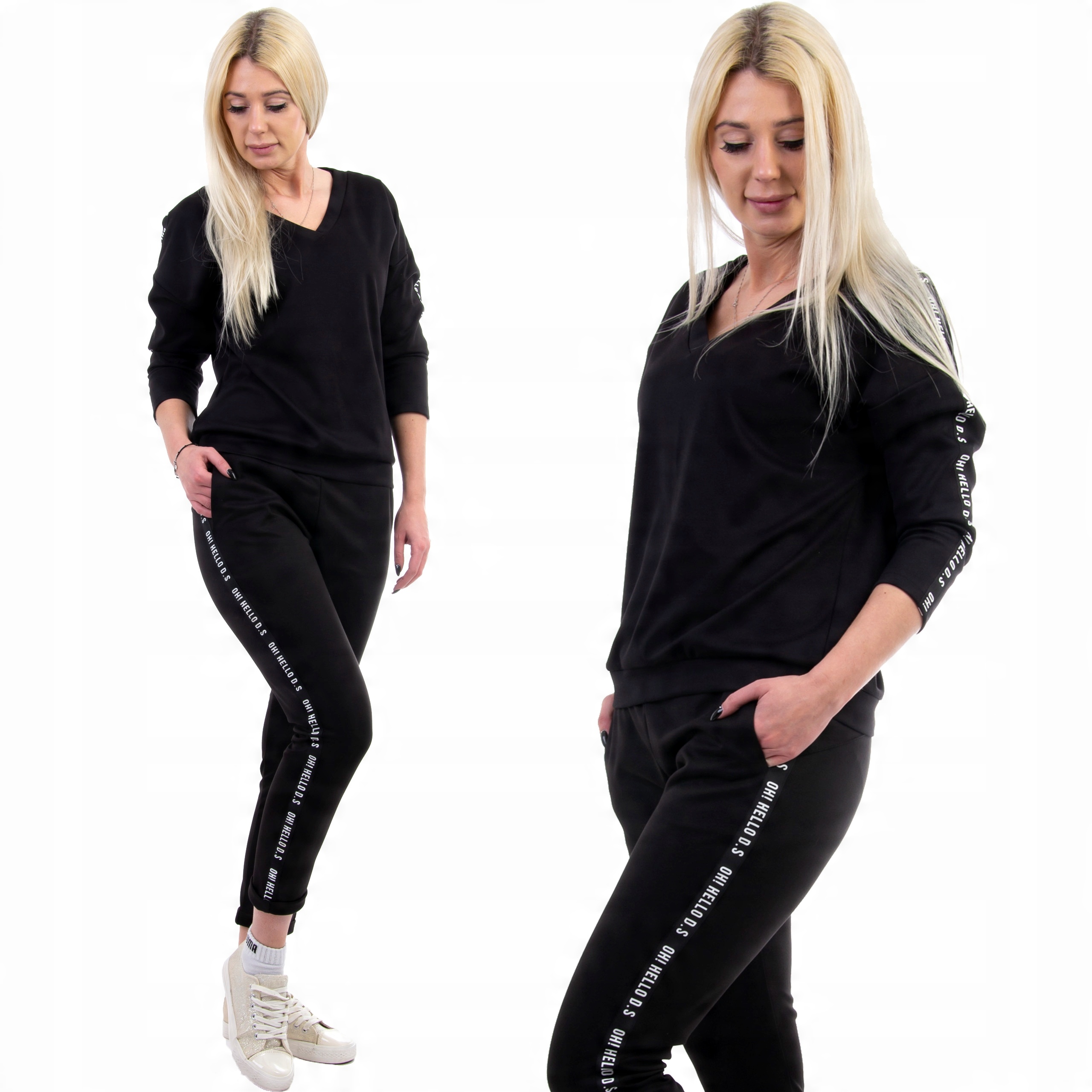 

Z190 Dres Z Lampasem W Serek Czarny r 36