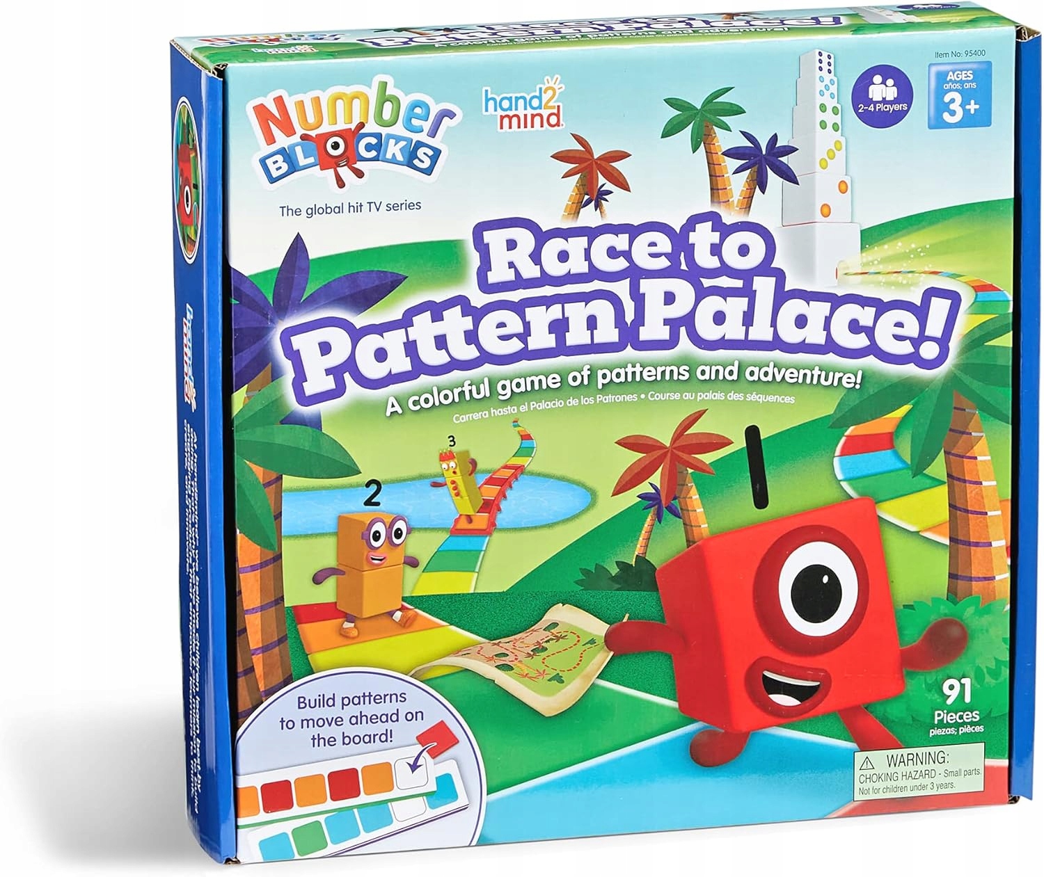 Learning Resources Wyścig do Pałacu Wzorów Gra Planszowa Numberblocks