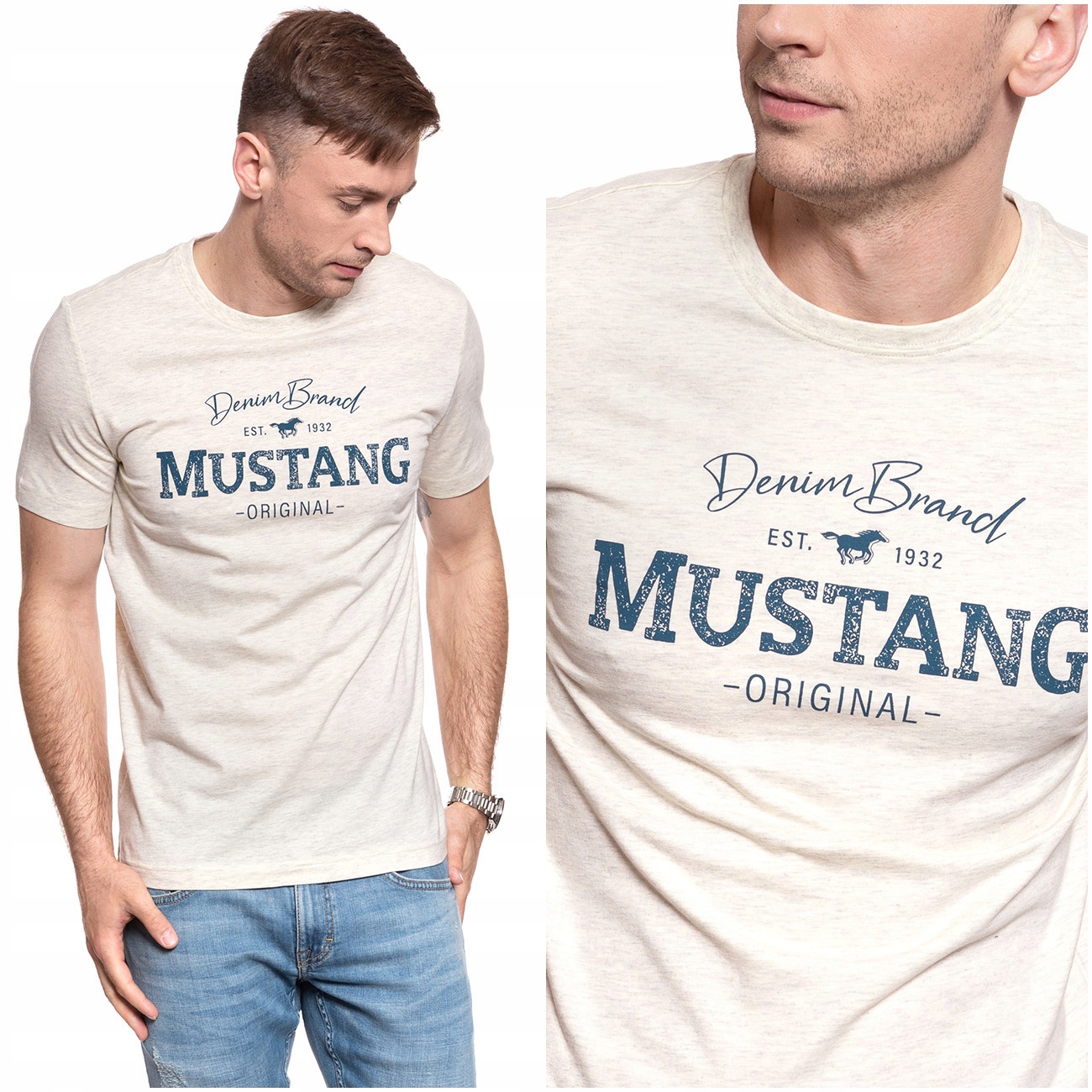 

Mustang Alex C Męska Koszulka T-shirt M