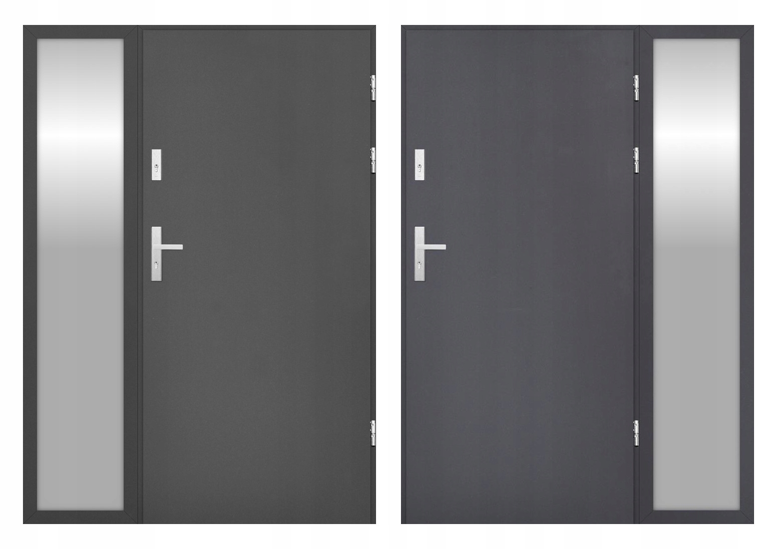 DRZWI Z DOŚWIETLEM ZEWN. NAWAR BLACK 72MM 150CM Marka inna