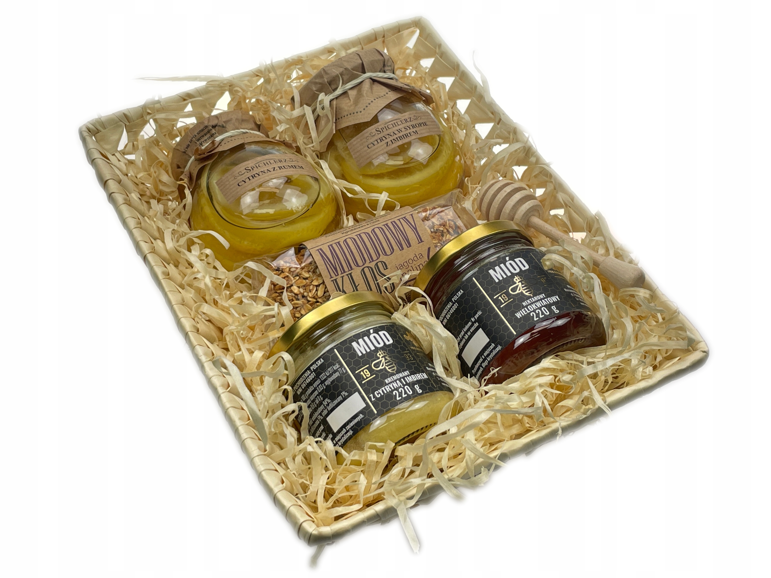 Dárkový koš dárek set Medový sirup box