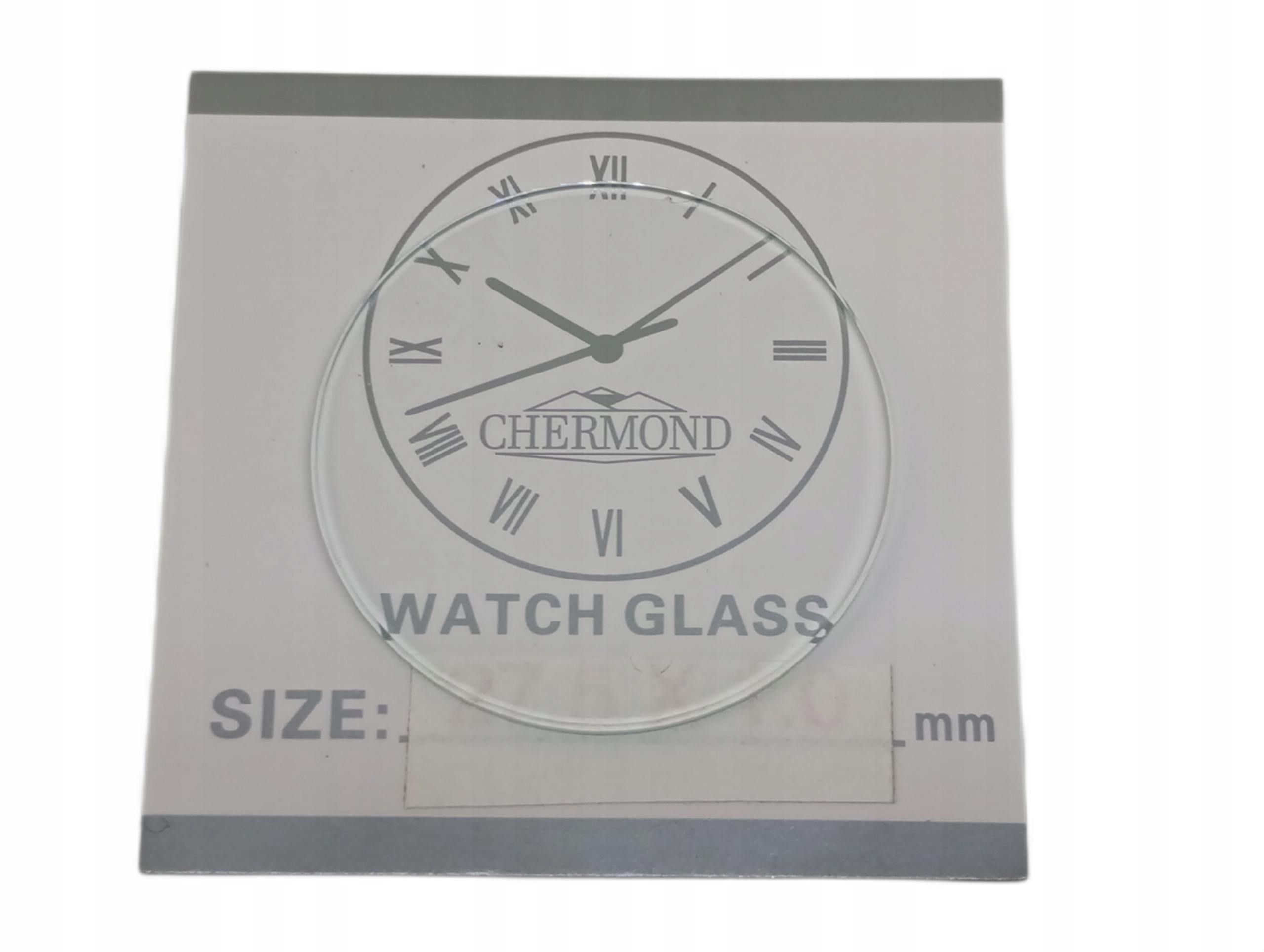 SZKŁO SZKIEŁKO DO ZEGARKA PŁASKIE GRUBOSĆ 2 MM ŚREDNICA 34 MM