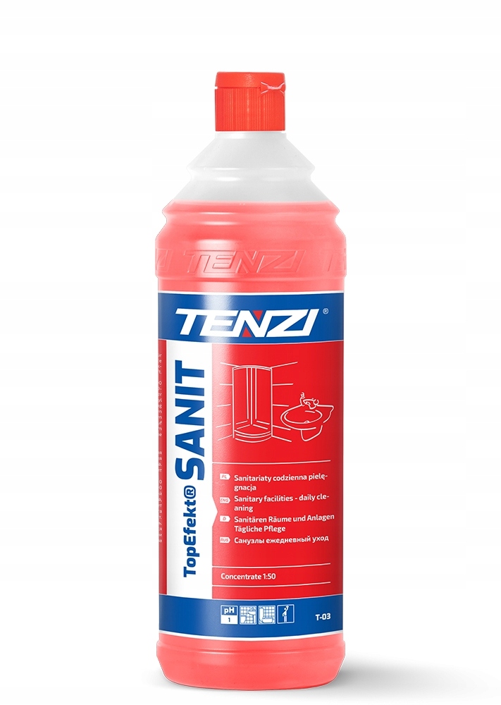 

Tenzi TopEfekt Sanit Do Mycia Łazienki Wc 1L