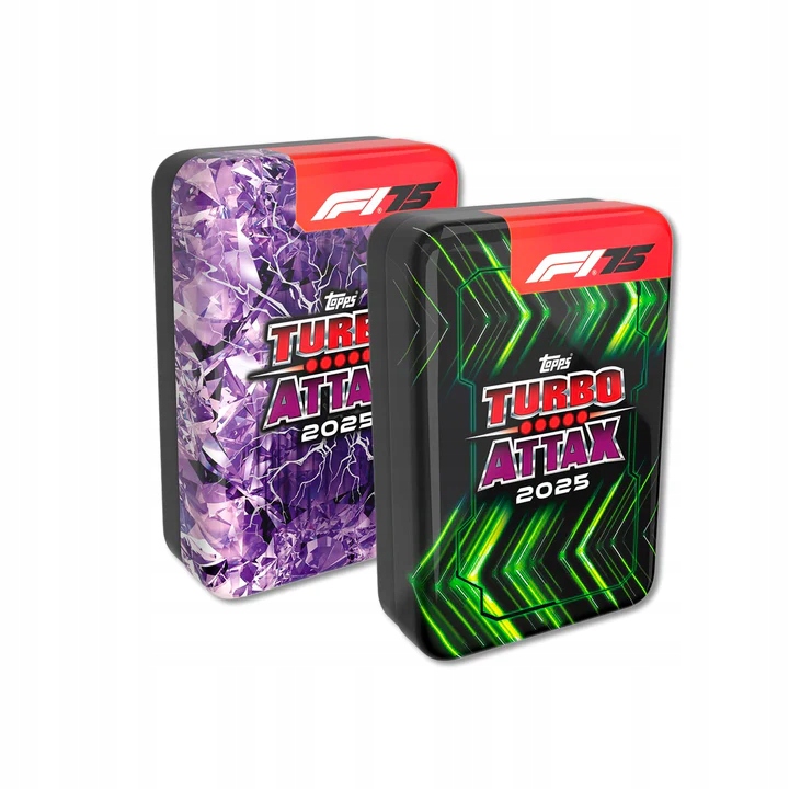 Topps karty f1 Turbo Attax 2025 – Zestaw tin Lightning lids i Shakedown