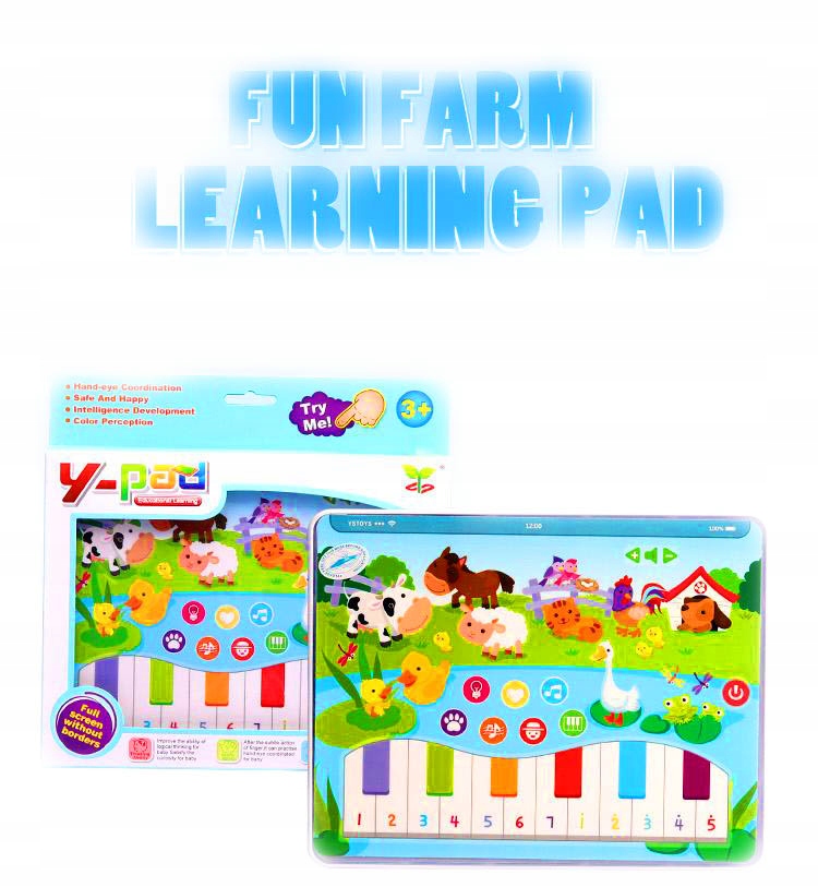 

Pad dźwięki melodie Tablet organki Led farma