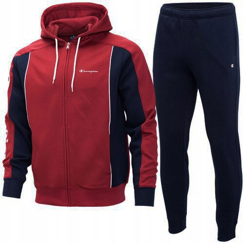 3328 Teplákovka Champion Pánský Rozepínací Komplet S Kapucí Big Logo XL