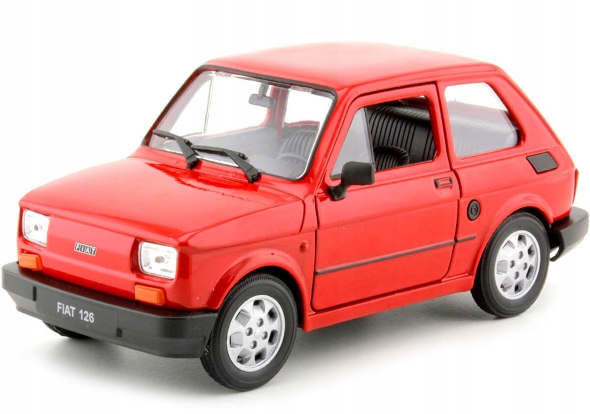 Fiat 126p Maluch Prl Polský Malý 126 p Welly 1:21 Kovový Model auta