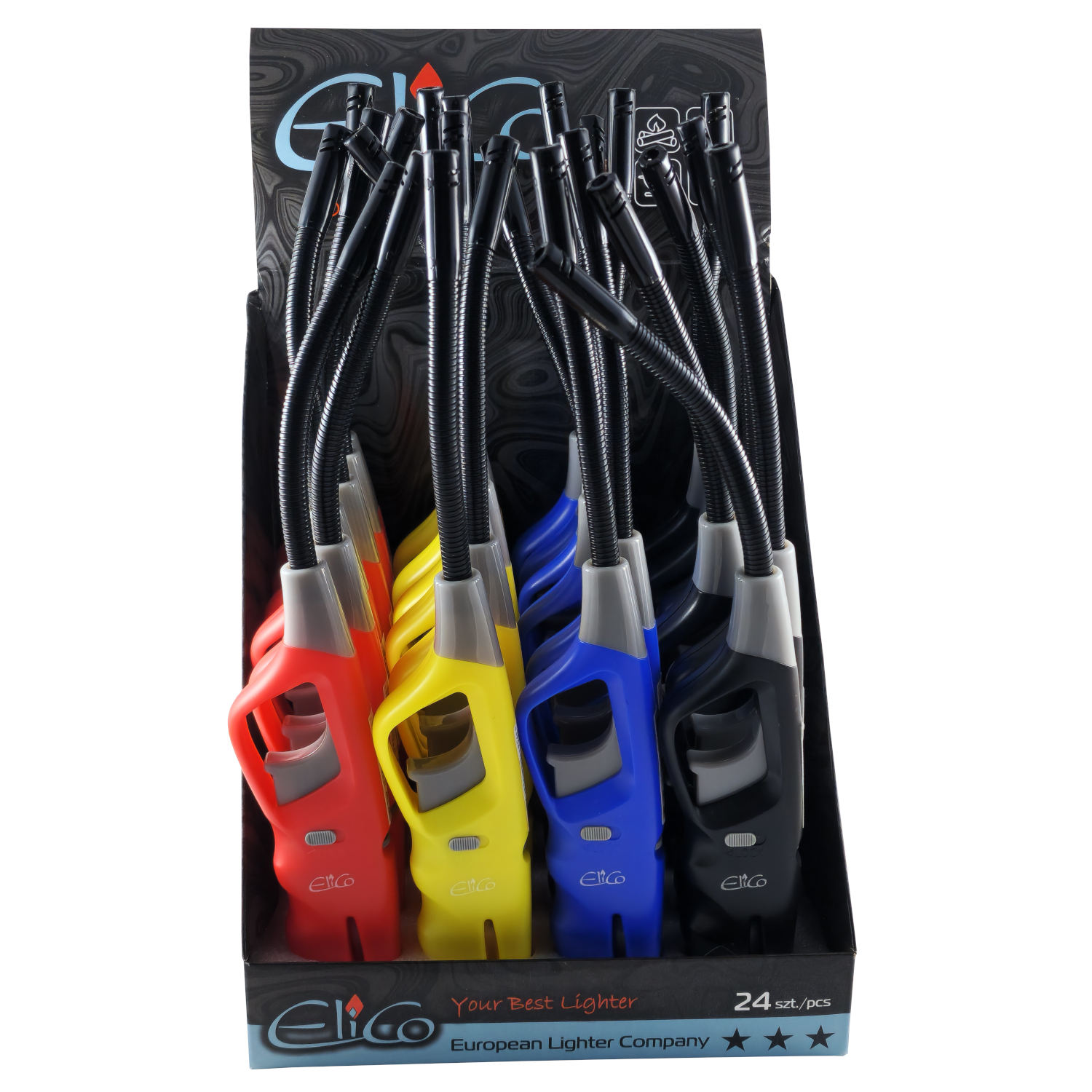 24 x Zapalovač Elico s elastickým koncem a háčkem do hřbitovních svíček