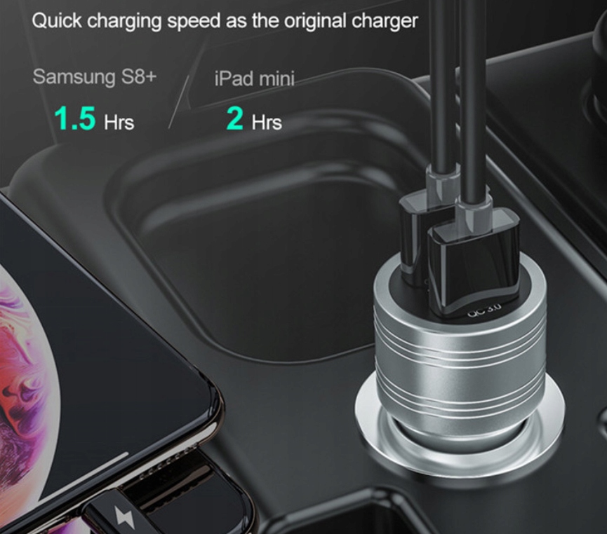ŁADOWARKA SAMOCHODOWA 36W QUICK CHARGE 3.0 Producent inny