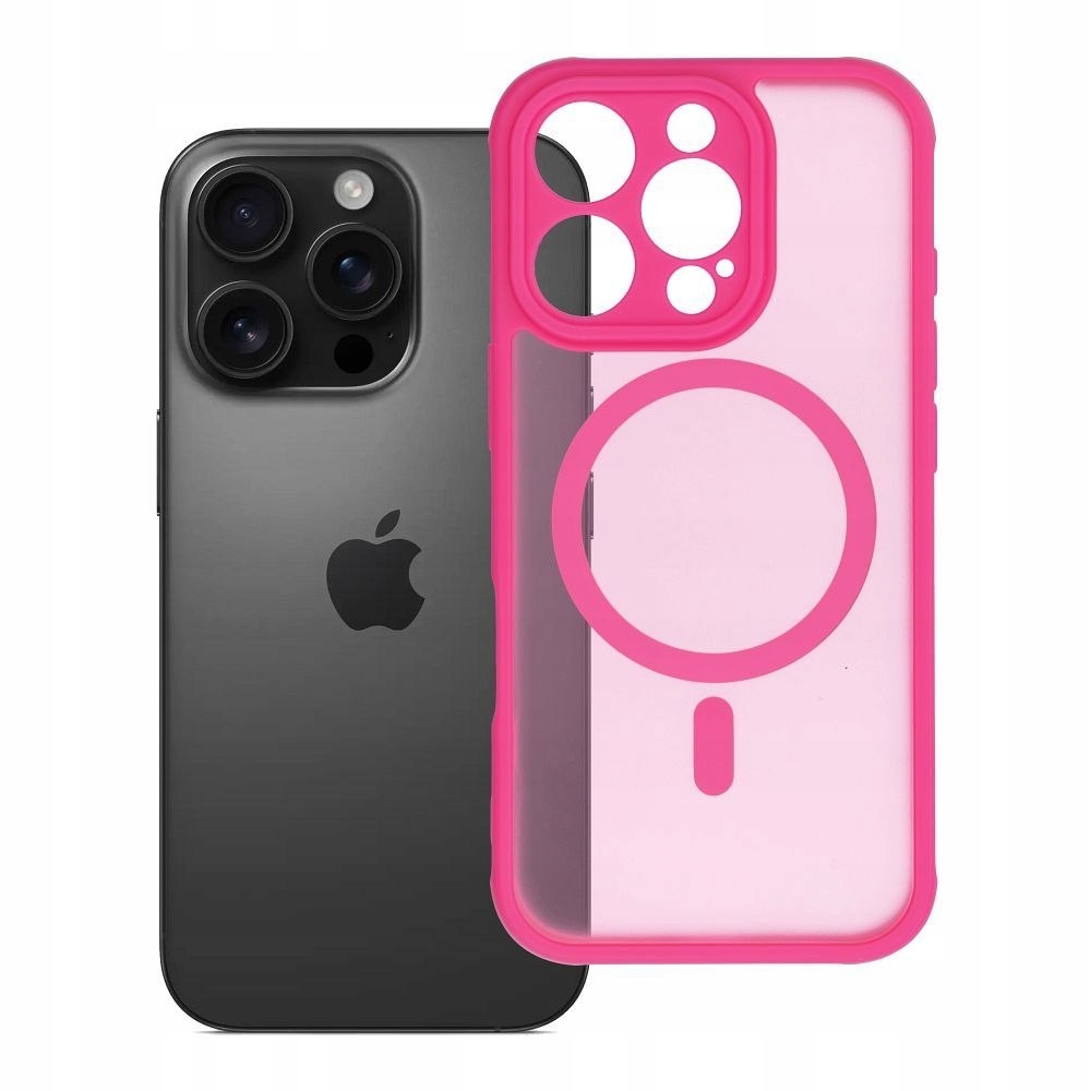 Oem Futerał do iPhone 16 Pro Full Matte Mag Cover zgodny z MagSafe różowy