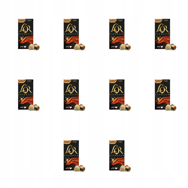 L'or Espresso Colombia Mletá káva v kapslích, 10 kapslí, 52 g, X10