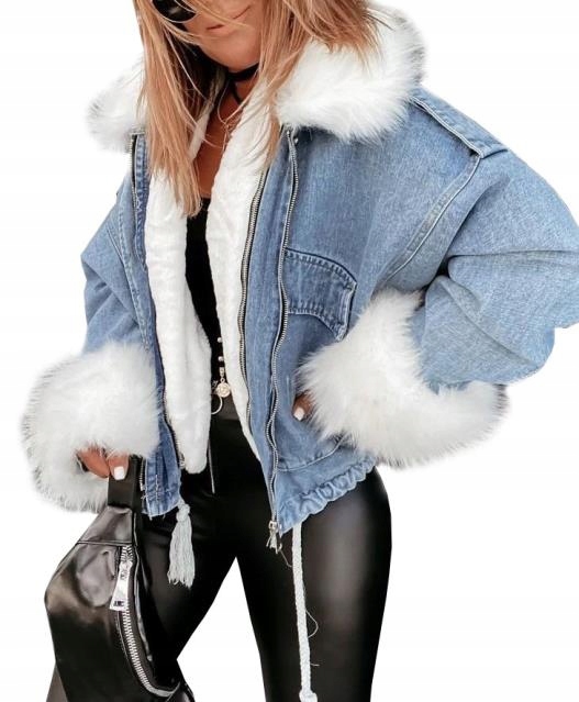 

Kurtka Jeansowa Z Futerkiem Katana Futerko Miś S/m