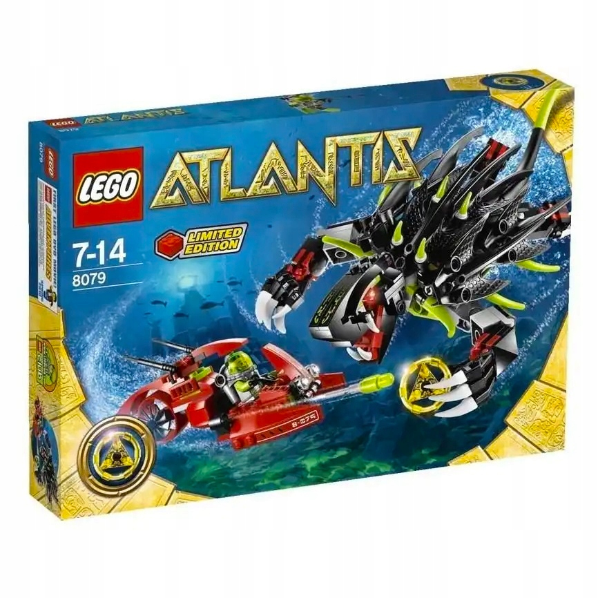 Lego Atlantis 8079 limitowany zestaw Misb 2010 mikołaj choinka