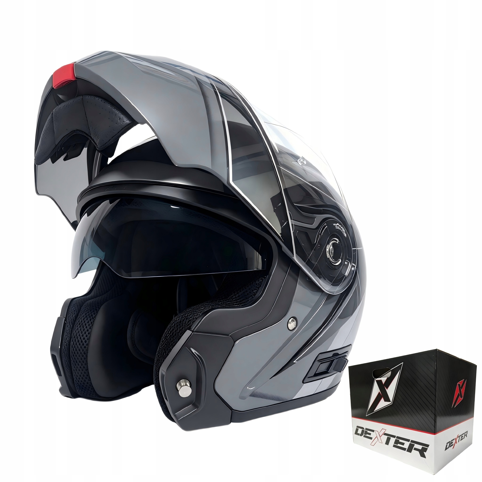 Motocyklová Přilba Huazhizao Ece R22-06 Modulární Přilba Velikost M (57-58 CM)