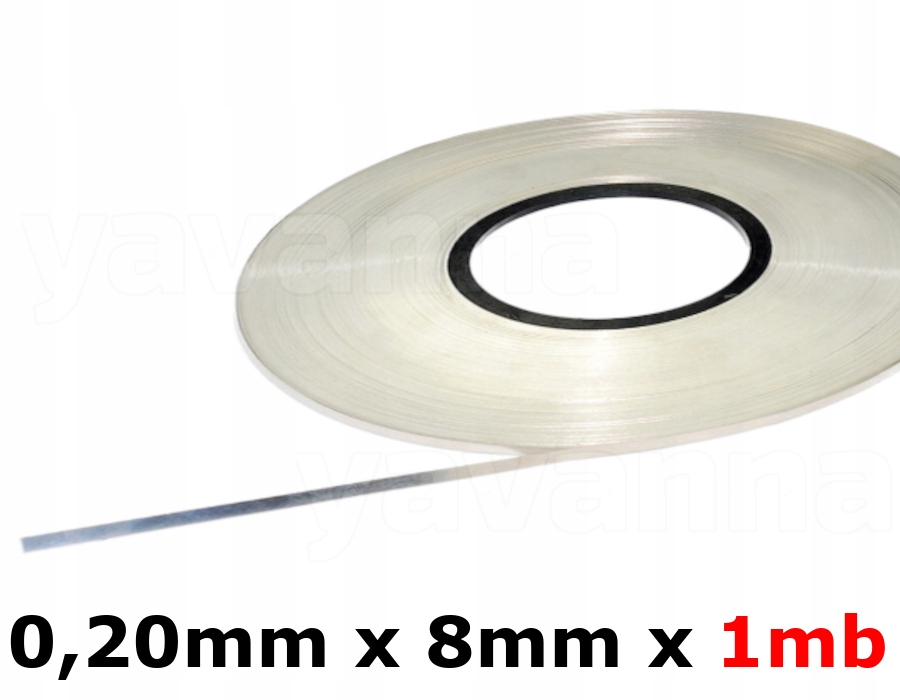

Taśma niklowa 0.2x8mm 1mb, czysty Nikiel