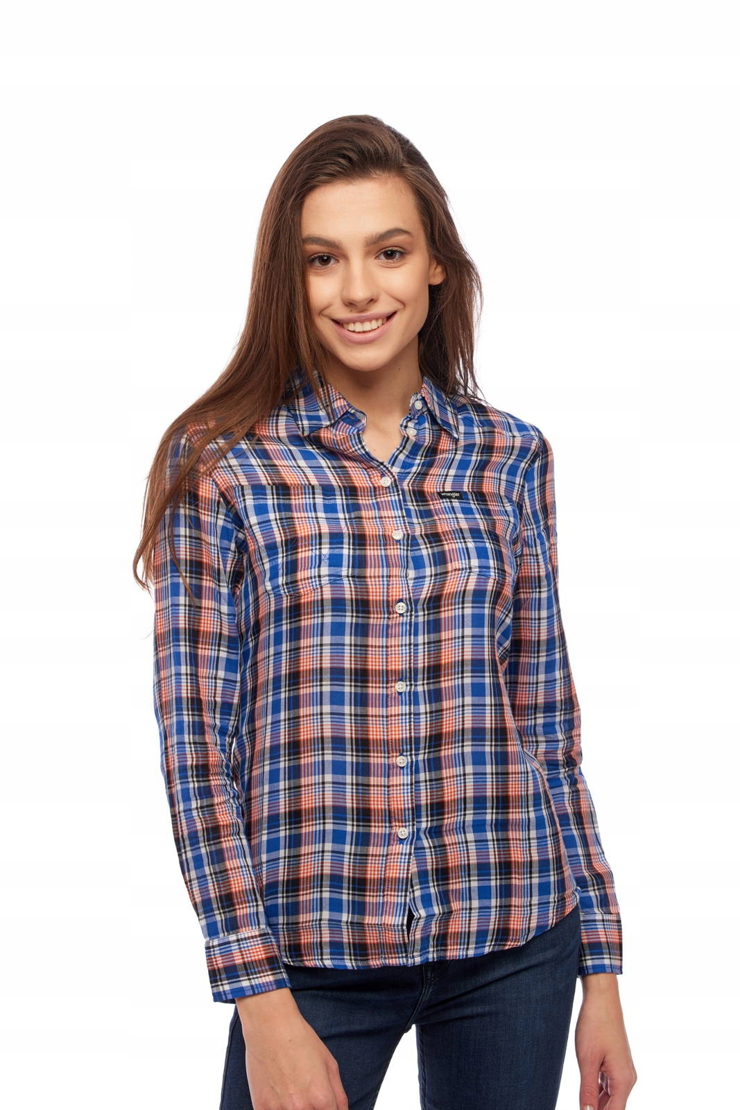 WRANGLER SLIM SHIRT COBALT BLUE W5R0OBB09 L