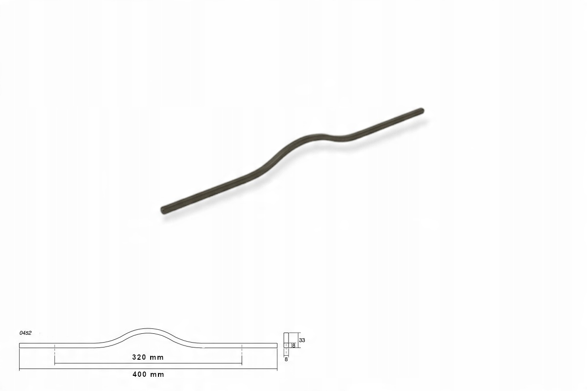 

Uchwyt meblowy Viefe Brave 0452 320mm szary
