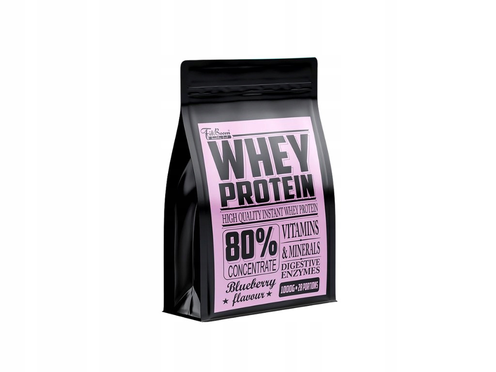 FitBoom Whey Protein 1000g blueberry