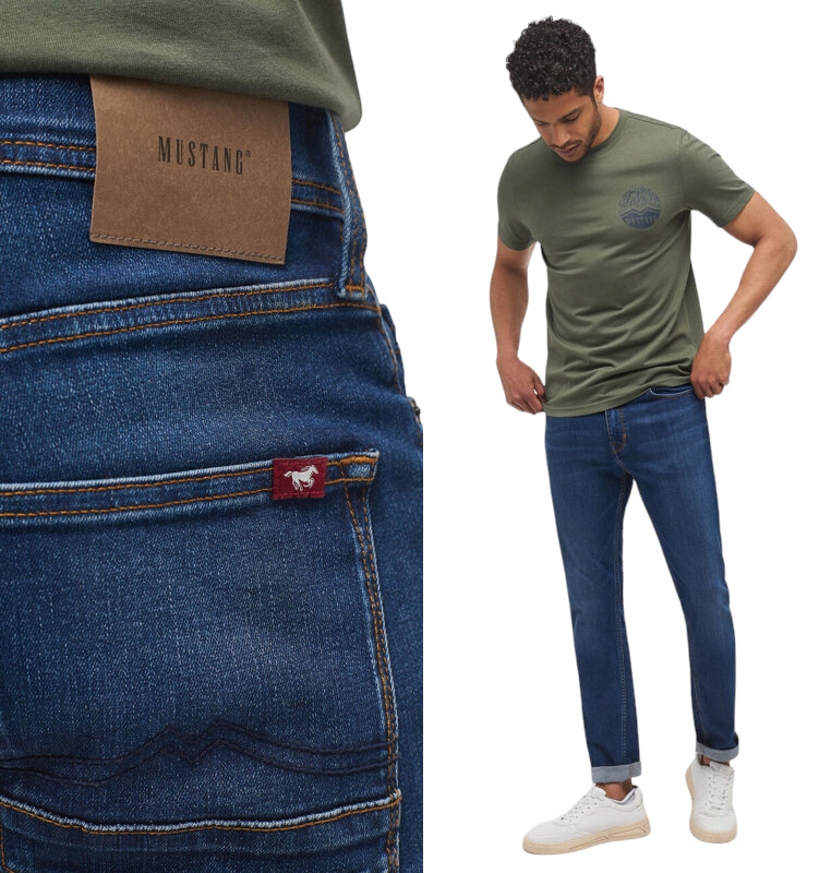 Pánské džínové kalhoty Mustang Vegas Slim, zúžená nohavice, vel. 36/32